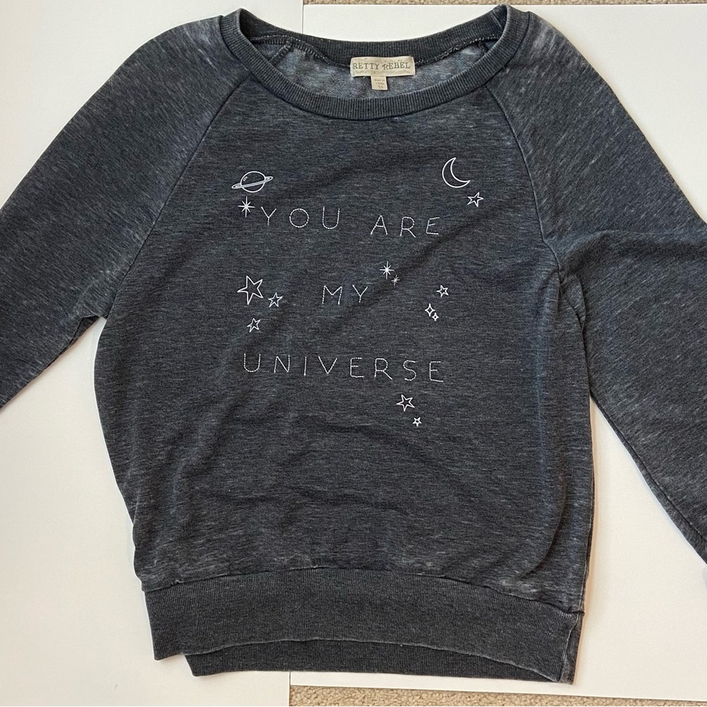 Pretty Rebel You are my universe long sleeve size s